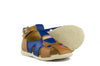 Zecchino Boys Tan and Blue Sandal with Car Zecchino Boys Tan and Blue Sandal with Car