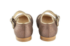 Eli1957 Girls Shimmer Brown Mary Jane with Gold Piping Eli1957 Girls Shimmer Brown Mary Jane with Gold Piping