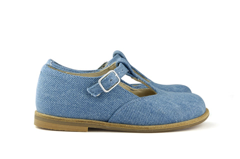 Manuela de Juan Light Blue Denim T-Bar