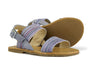 Manuela de Juan Girls Blue Lavender Strap Sandal Manuela de Juan Girls Blue Lavender Strap Sandal