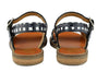 Pom d'Api Girls Black and White Stripe Sandal Pom d'Api Girls Black and White Stripe Sandal