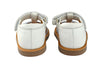 Pom d'Api Girls White and Silver Glitter Sandal Pom d'Api Girls White and Silver Glitter Sandal
