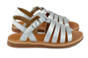 Pom d'Api Girls Silver Sandal Pom d'Api Girls Silver Sandal