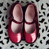 Manuela de Juan Girls Bordeaux Metallic Mary Jane Manuela de Juan Girls Bordeaux Metallic Mary Jane
