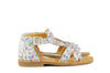 Zecchino Girls White Sandal with Flowers Zecchino Girls White Sandal with Flowers
