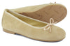 Clarys Girls Gold Suede Ballerina Clarys Girls Gold Suede Ballerina