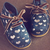 Zecchino d'Oro Girls Navy Suede Desert Boot with Shimmer Dark Bronze Hearts Zecchino d'Oro Girls Navy Suede Desert Boot with Shimmer Dark Bronze Hearts