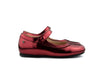 Manuela de Juan Girls Bordeaux Metallic Mary Jane Manuela de Juan Girls Bordeaux Metallic Mary Jane