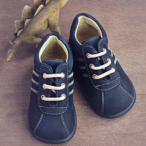 Clarys Boys Dark Navy Nubuck Boot