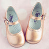 Eli1957 Girls Metallic Rose Gold Mary Jane Eli1957 Girls Metallic Rose Gold Mary Jane