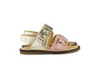 Ocra Girls Gold and Pink Sandal Ocra Girls Gold and Pink Sandal