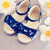 Clarys Girls Navy Flower Sandal Clarys Girls Navy Flower Sandal