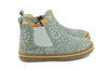 Ocra Girls Light Grey Suede Ankle Boot with Silver Stars Ocra Girls Light Grey Suede Ankle Boot with Silver Stars