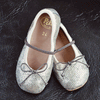 PèPè Girls Silver Sequinned Indoor Shoe PèPè Girls Silver Sequinned Indoor Shoe