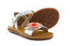 Pom d'Api Girls White Flower Sandal Pom d'Api Girls White Flower Sandal