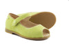 Manuela de Juan Girls Peep Toe Yellow Sandal Manuela de Juan Girls Peep Toe Yellow Sandal