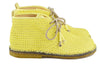 Ocra Girls Yellow Braided Leather Desert Boot Ocra Girls Yellow Braided Leather Desert Boot
