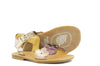Zecchino Girls Gold and Lilac Flower Sandal Zecchino Girls Gold and Lilac Flower Sandal