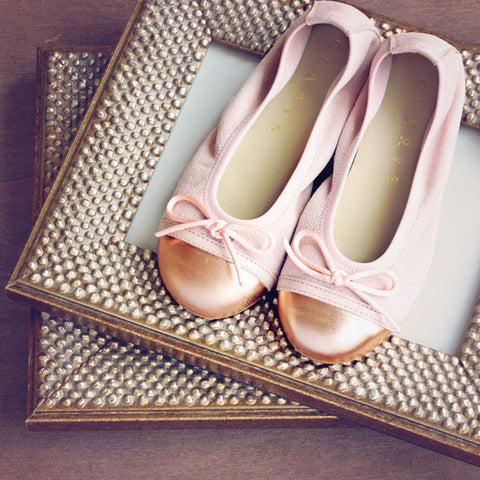 Clarys Girls Blush Pink & Magnesium Ballerina