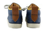 Ocra Boys Navy Trainer With Yellow Piping
