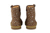 Ocra Girls Brown Suede Boot with Stars