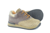 Ocra Girls Taupe Metallic Spotty Trainer