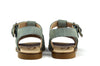 Eli1957 Girls Light Grey Suede Sandal