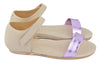 MAÁ Girls Metalic Pink and Blush Pink Sandal