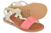 Manuela de Juan Girls Pink & Salmon Romaine Sandal