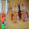 Ocra Boys Brown Sandal with Velcro Strap