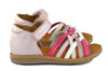 Pom d'Api Girls Pink Cross Strap Sandal