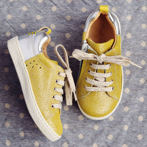 Ocra Girls Yellow and Silver Trainer