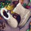 Ocra Girls Sand Boot with Wool Lining