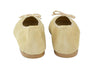 Clarys Girls Gold Suede Ballerina