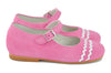 Crios Girls Pink Suede Mary Jane