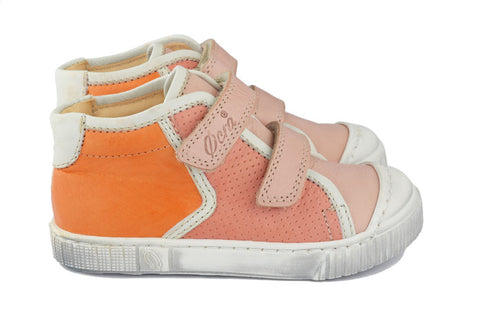 Ocra Girls Orange & Pink Hightop