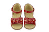 Clarys Girls Red Flower Sandal