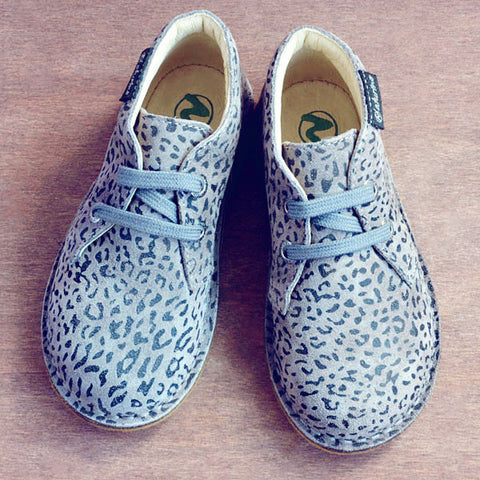 Naturino Girls Leopard Print Sand Grey Desert Boot