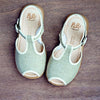Pèpè Girls Light Green & White Sandal