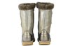 Zecchino d'Oro Girls Metallic Silver and Bronze Wool Lined Boots