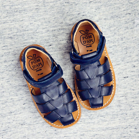 Pom d'Api Boys Navy Sandal