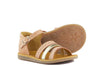 Pom d'Api Girls Rose and Gold Sandal