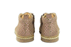 Ocra Girls Beige Boot with Metallic Purple Spots