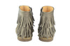 Ocra Girls Champagne Metallic Fringe Boot