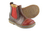 Ocra Boys Brown & Chilli Red Chelsea Boot