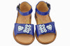 Zecchino d'Oro Girls Blue & Silver Sandal