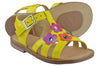 Zecchino d'Oro Girls Yellow Flower Sandal