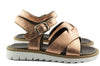 Two Con Me by PèPè Girls Metallic Rose Gold Sandal