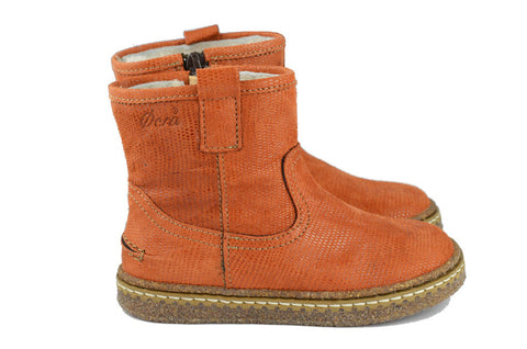 Ocra Girls Orange Wool-Lined Boot