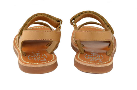 Pom d'Api Girls Camel Brown Sandal